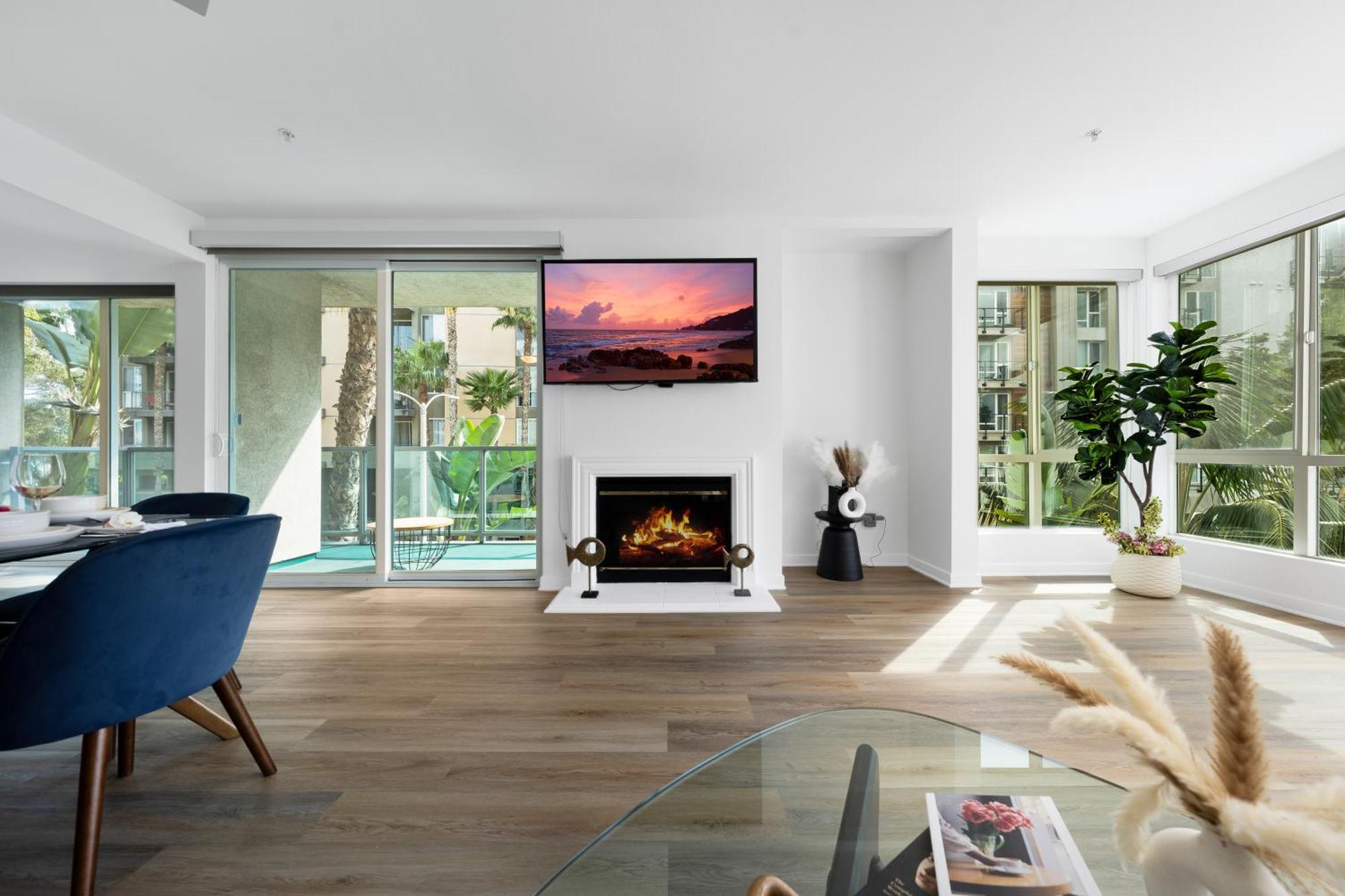 The Turquoise Lounge - Chic 2br View Pool, Sauna Los Ángeles
