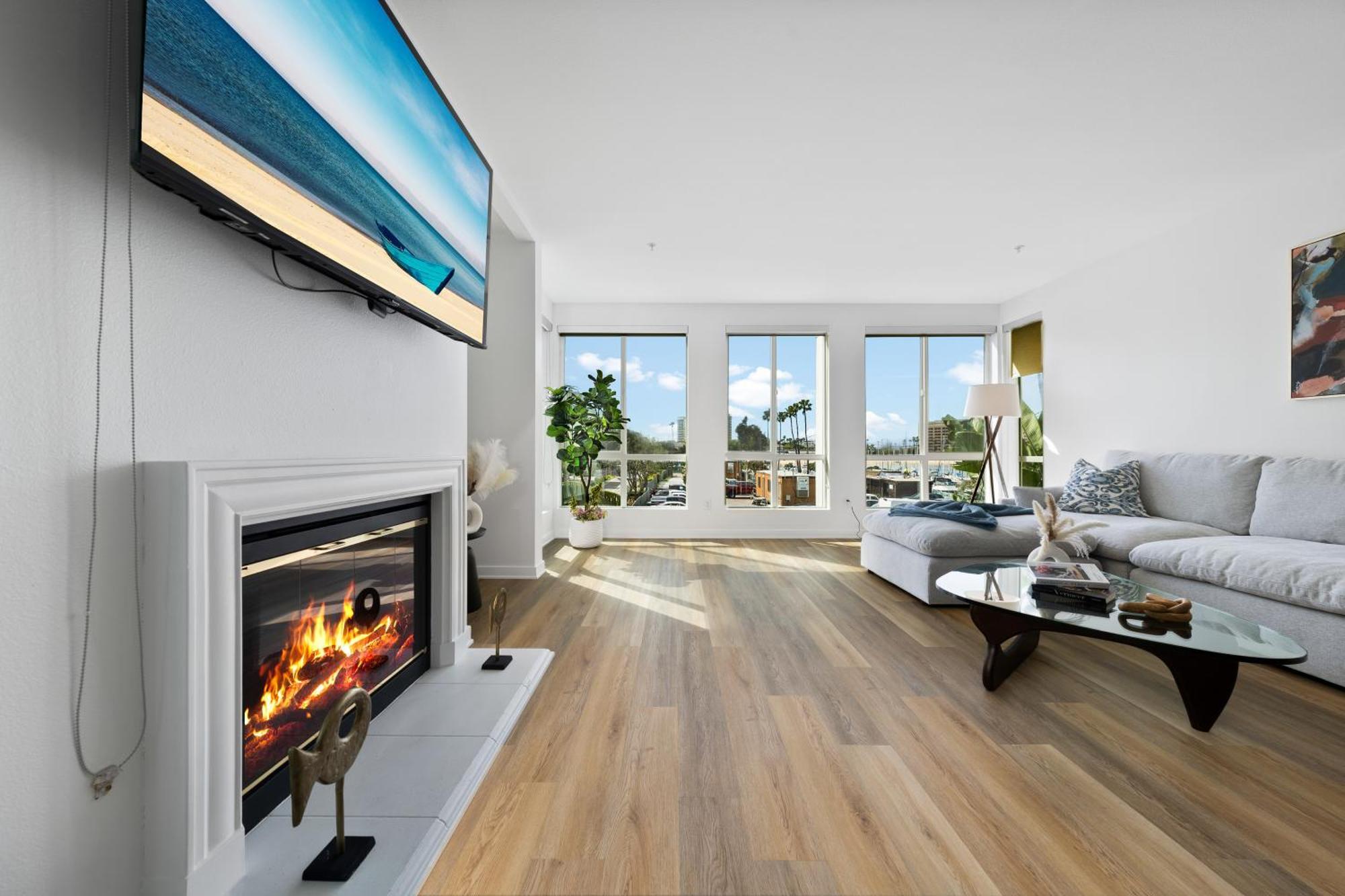Apartamento The Turquoise Lounge - Chic 2br View Pool, Sauna Los Ángeles